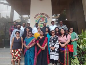 Group photo of participants outside Palanaa Bhavan