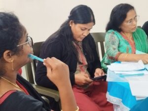 Participants listening during sessions